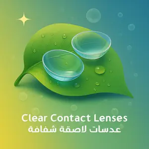 عدسات لاصقة شفافة